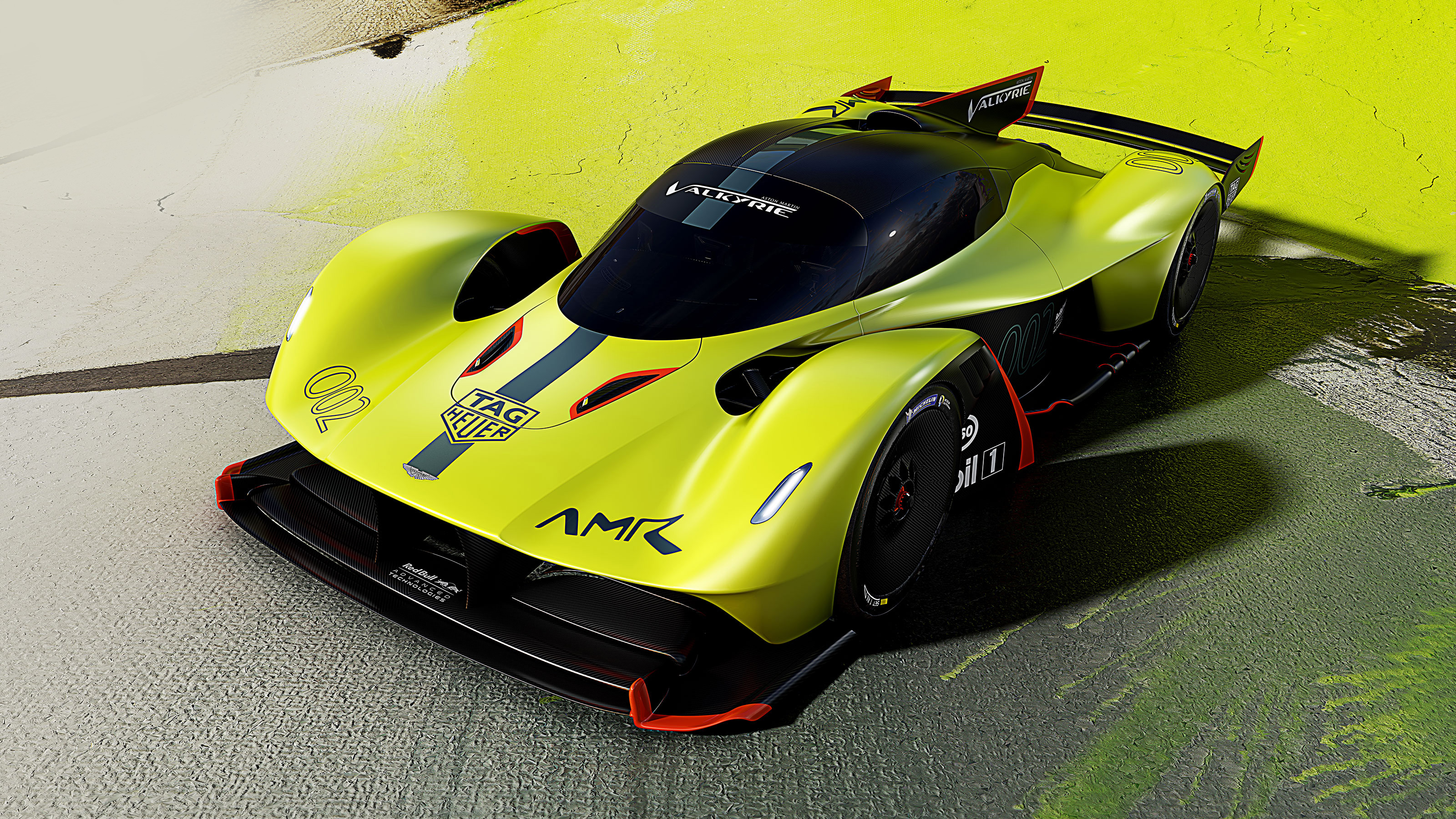 Download 4k Project Cars Green Aston Martin Vulcan AMR Background |  Wallpapers.com